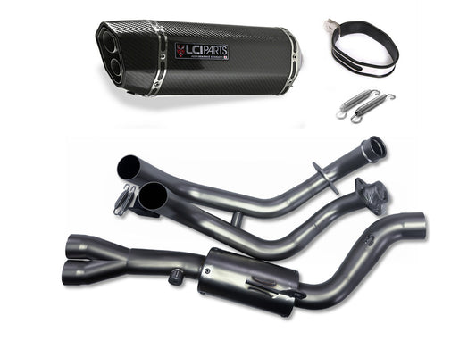 ヤマハ YZF-R7 2021-2025 LCIPARTS ツインエンド カーボン フルエキゾーストマフラー