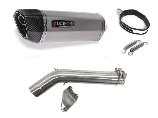 BMW F800GS 2024- LCIPARTS ツインエンド ステンレス スリップオンマフラー