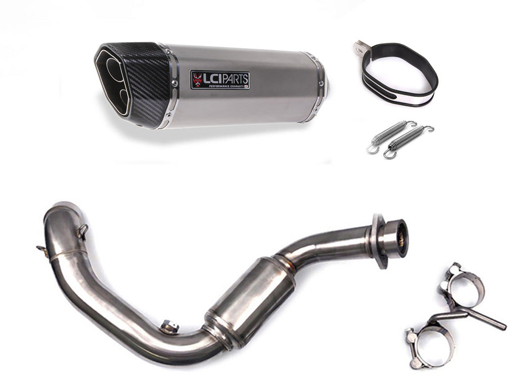 BMW G310R G310GS 2016-2025 LCIPARTS ツインエンド ステンレス フルエキゾーストマフラー