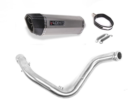 BMW G310R G310GS 2016-2025 LCIPARTS ツインエンド ステンレス フルエキゾーストマフラー