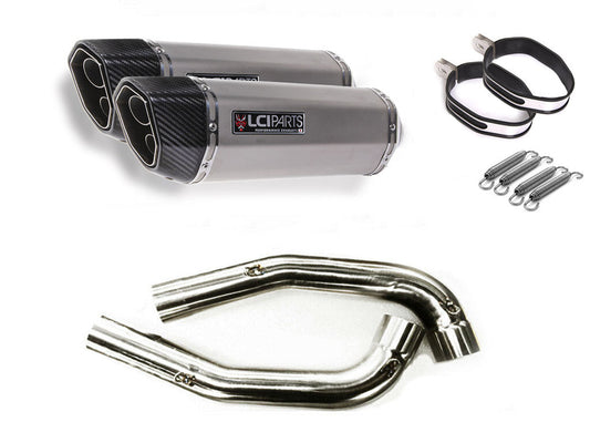 DUCATI ST2 ST3 ST4 1996-2004 LCIPARTS ツインエンド ステンレス スリップオンマフラー