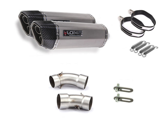 DUCATI スクランブラー1100 2018-2019 LCIPARTS ツインエンド ステンレス スリップオンマフラー