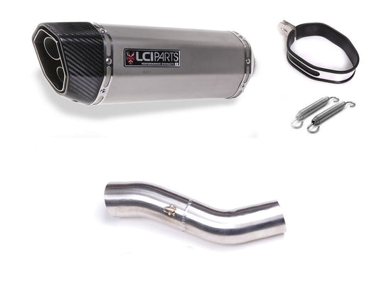 DUCATI モンスター1200 2014- LCIPARTS ツインエンド ステンレス スリップオンマフラー