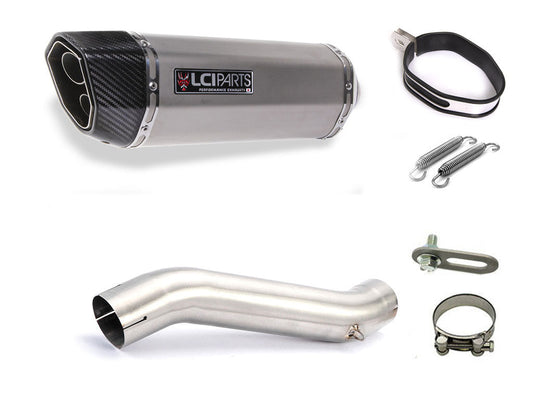 ホンダ CB250F 2014-2017 LCIPARTS ツインエンド ステンレス スリップオンマフラー