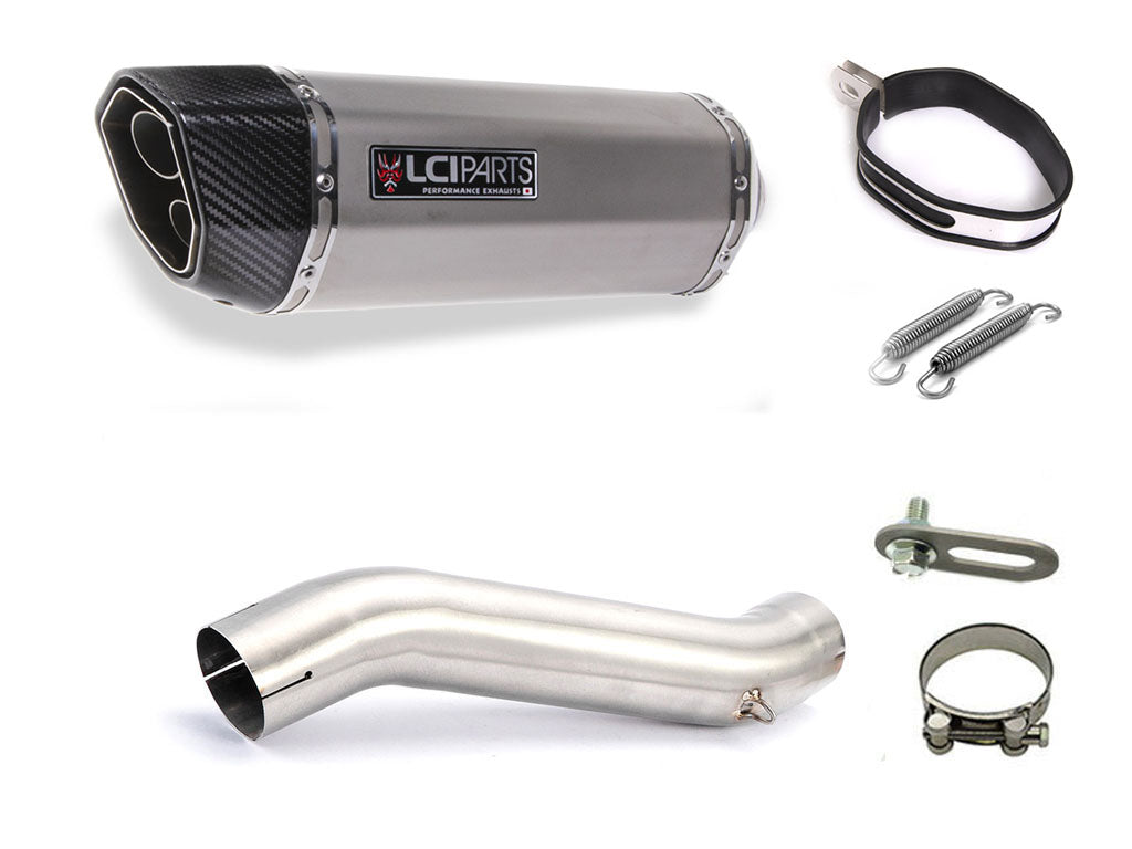 ホンダ NX400 2024- LCIPARTS ツインエンド ステンレス スリップオンマフラー