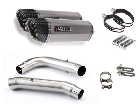 VTR1000F ファイアーストーム SC36 1997-2003 LCIPARTS ツインエンド ステンレス スリップオンマフラー