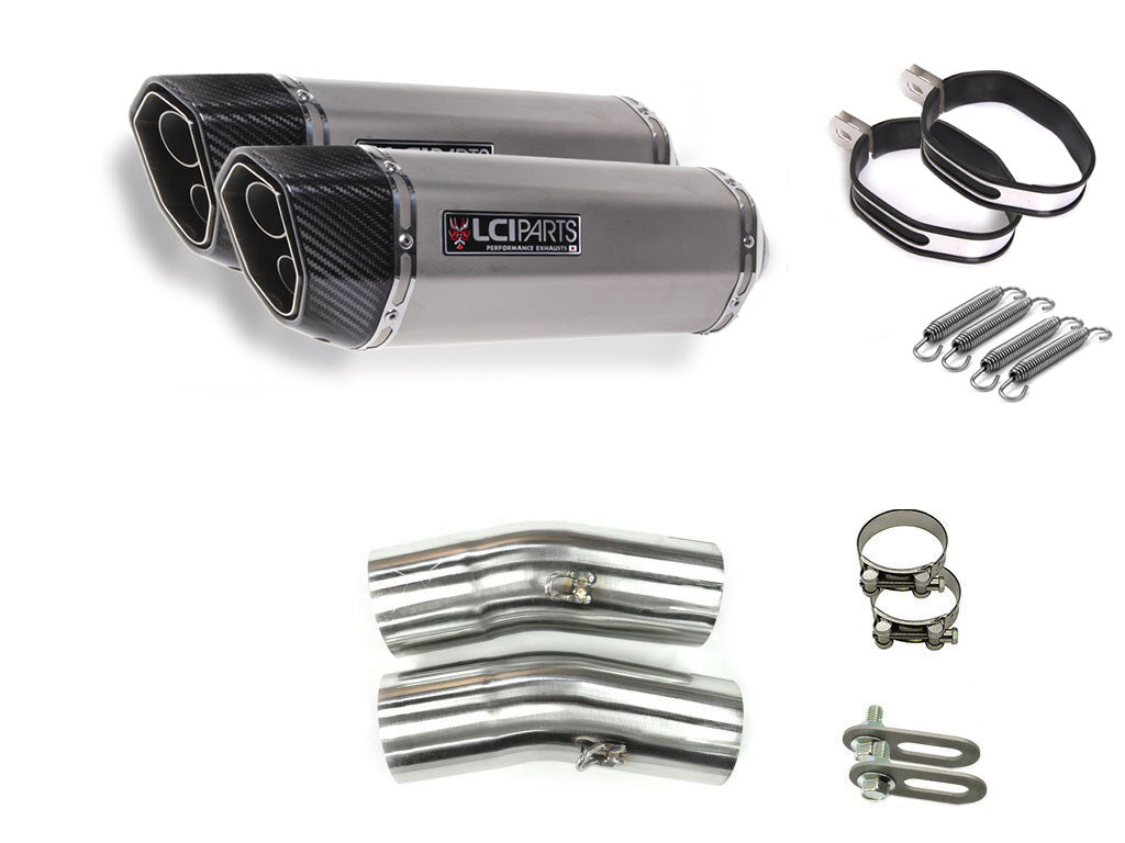 ホンダ X4 1997- SC38 LCIPARTS ツインエンド ステンレス スリップオンマフラー