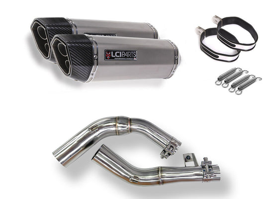 ホンダ CBF1000 2006-2010 LCIPARTS ツインエンド ステンレス スリップオンマフラー