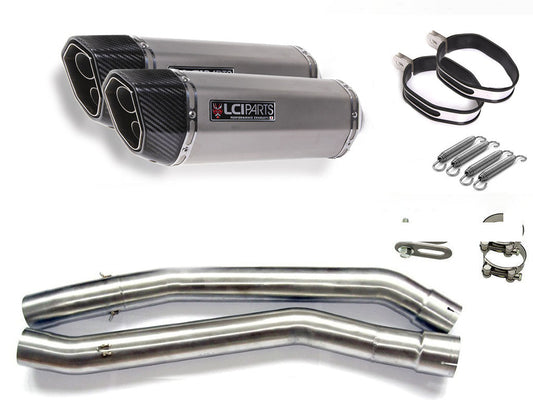 カワサキ ZX-14R ZZR1400 ZX14R 2012-2022 LCIPARTS ツインエンド ステンレス スリップオンマフラー