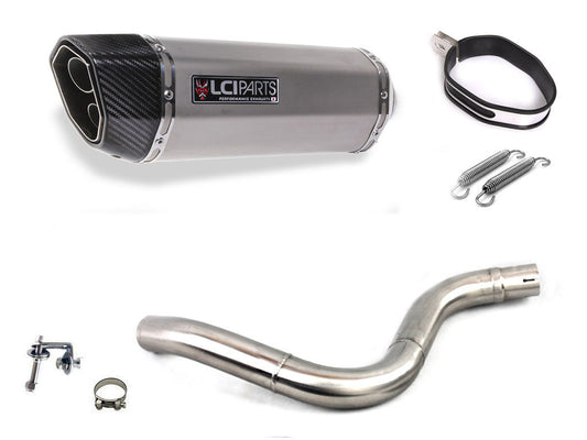 KTM 125 DUKE / 200 DUKE 2011-2016 LCIPARTS ツインエンド ステンレス スリップオンマフラー