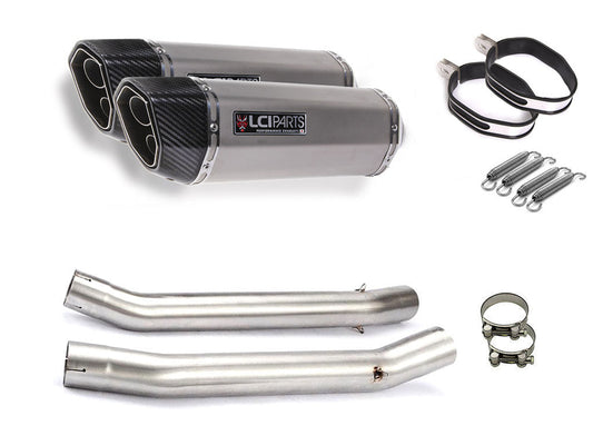 スズキ GSX1300R ハヤブサ 隼 1999-2007 LCIPARTS ツインエンド ステンレス スリップオンマフラー