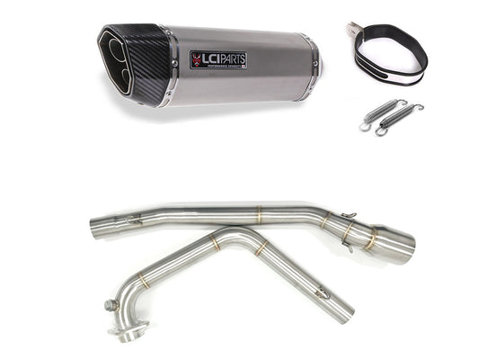 スズキ GSX-R125 / GSX-S125 2017-2024 LCIPARTS ツインエンド ステンレス フルエキゾーストマフラー