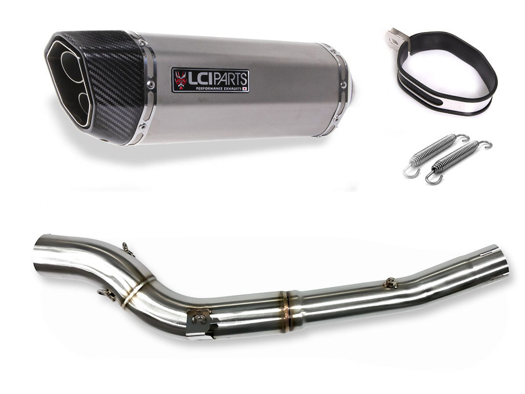スズキ DR-Z400 | DR-Z400S | DR-Z400SM | 2000-2009 LCIPARTS ツインエンド ステンレス スリップオンマフラー