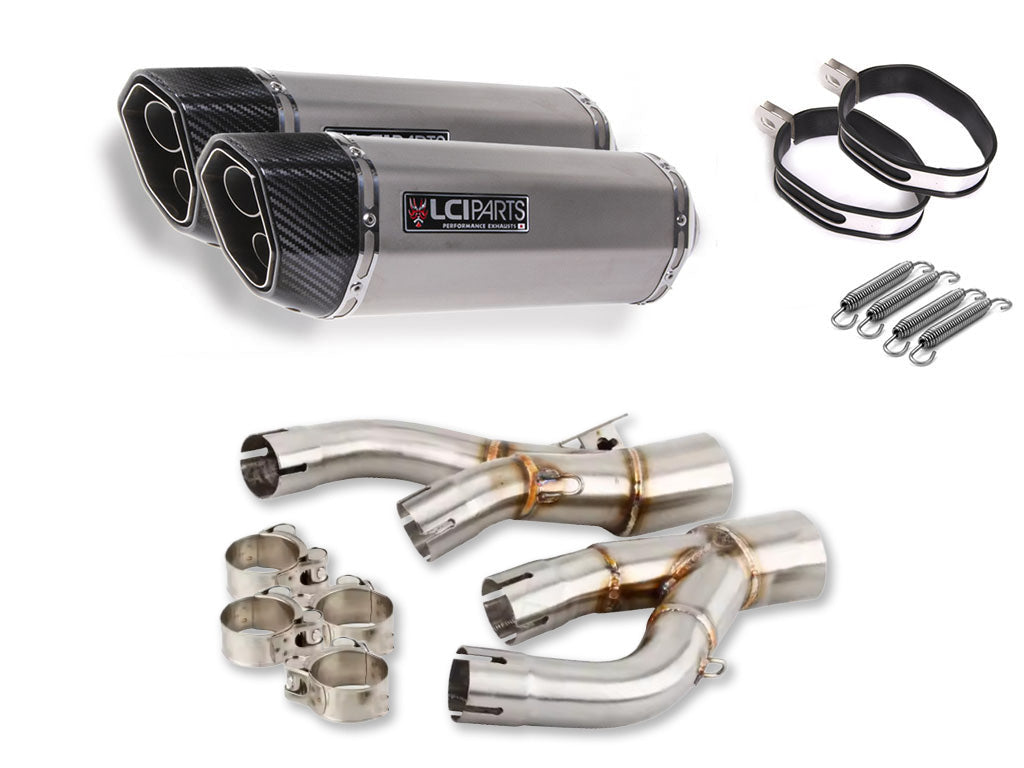 ヤマハ V-MAX1200 1985-2007 LCIPARTS ツインエンド ステンレス スリップオンマフラー