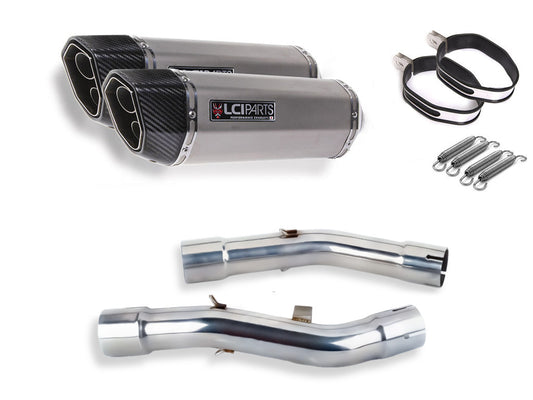 【予約販売 ３月中旬頃出荷予定】 ヤマハ FJR1300 2001-2022 LCIPARTS ツインエンド ステンレス スリップオンマフラー
