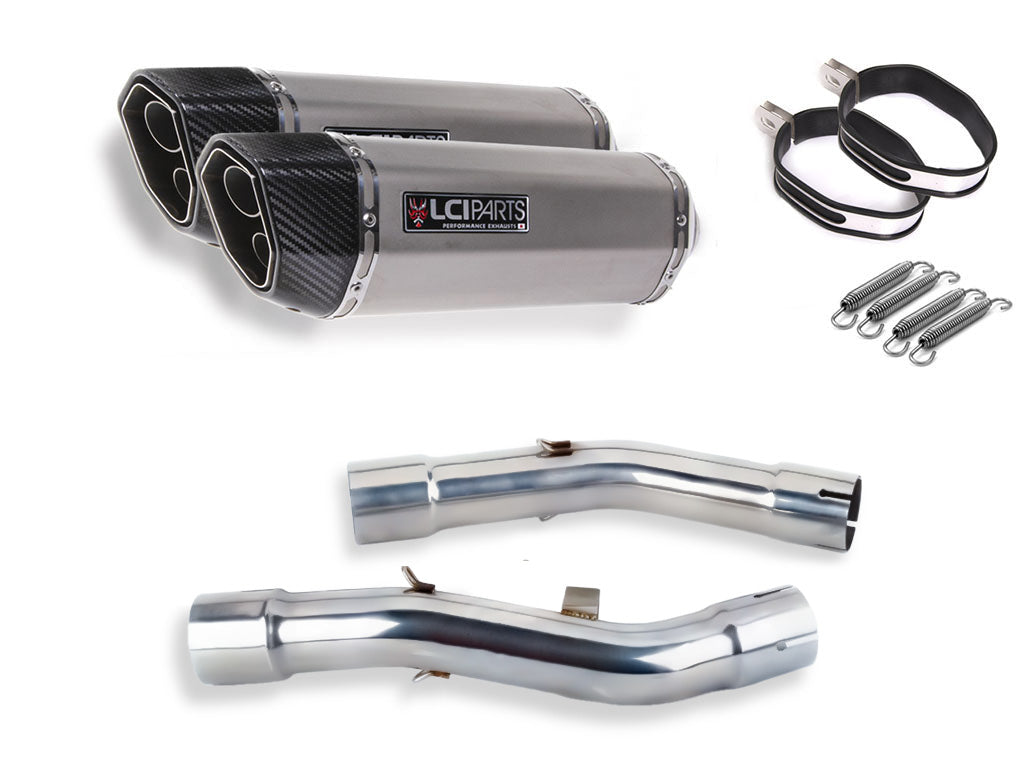 ヤマハ FJR1300 2001-2022 LCIPARTS ツインエンド ステンレス スリップオンマフラー