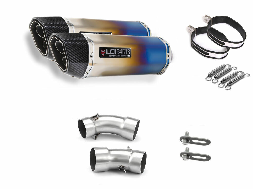 LCIPARTS製ショートカーボンスリップオンマフラー LCI PARTS ショートカーボンスリップオンマフラー のパーツ