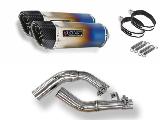 ホンダ CBF1000 2006-2010 LCIPARTS ツインエンド チタン スリップオンマフラー
