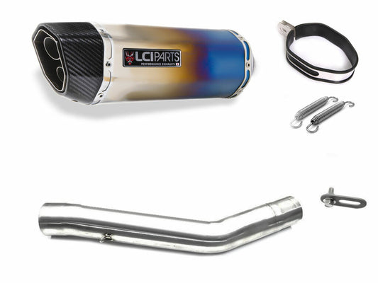 カワサキ Z750 2007-2012 LCIPARTS ツインエンド チタン スリップオンマフラー