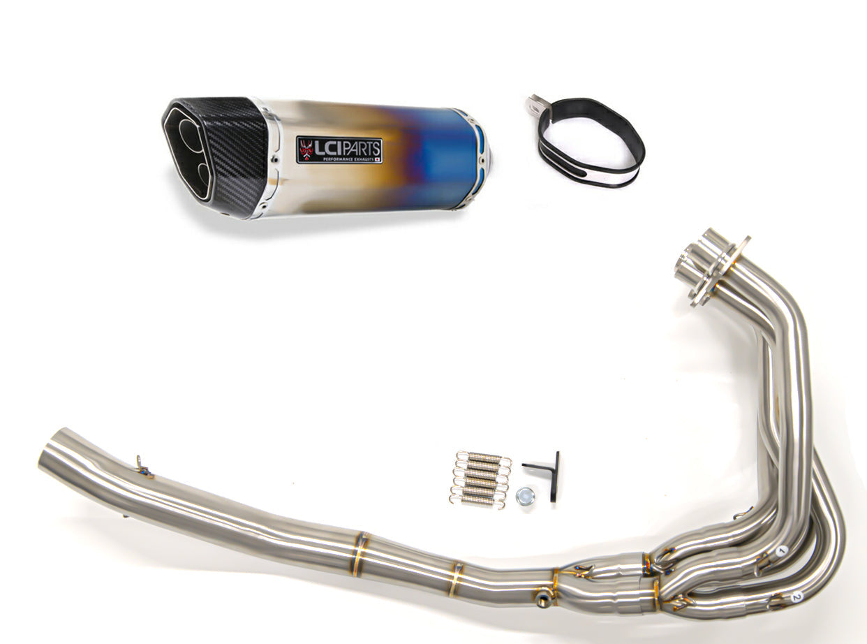 カワサキ ニンジャ ZX-4R SE / ZX-4RR 2024-2025 LCIPARTS ツインエンド チタン フルエキゾーストマフラー