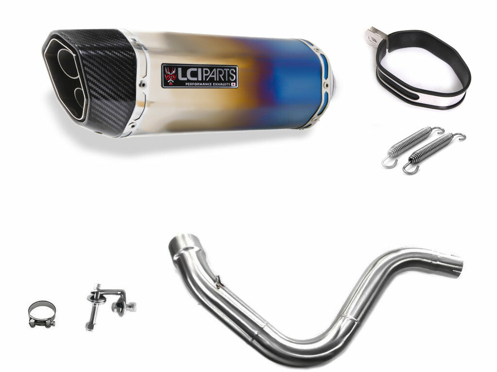 KTM 250 DUKE / 390 DUKE 2014-2016 LCIPARTS ツインエンド チタン スリップオンマフラー