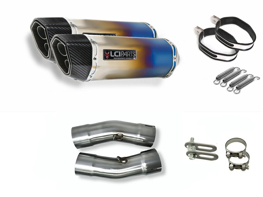 スズキ ハヤブサ Hayabusa 2021-2025 (8BL-EJ11A) LCIPARTS ツインエンド チタン スリップオンマフラー