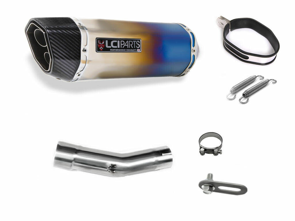 トライアンフ デイトナ675 DAYTONA675 2013-2017 LCIPARTS ツインエンド チタン スリップオンマフラー