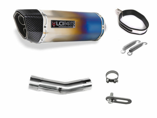 トライアンフ デイトナ675 DAYTONA675 2013-2017 LCIPARTS ツインエンド チタン スリップオンマフラー