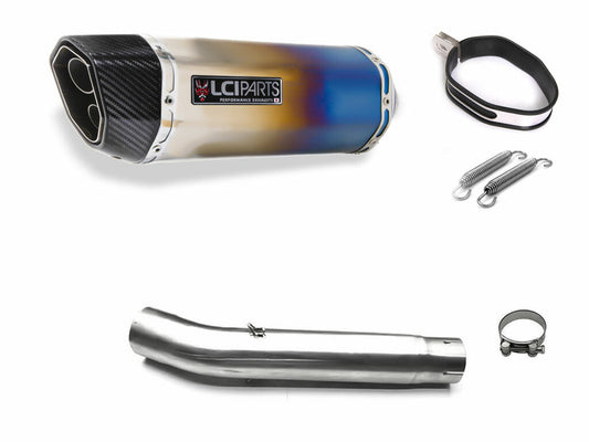 ヤマハ YZF-R6 1999-2002 LCIPARTS ツインエンド チタン スリップオンマフラー