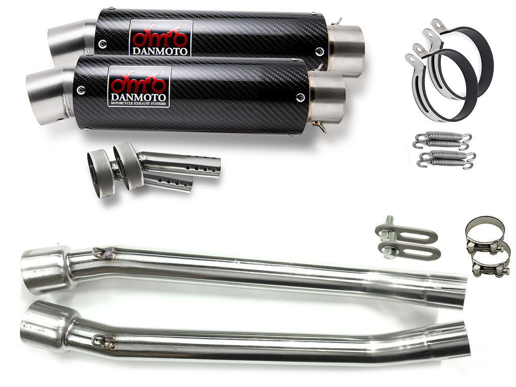 カワサキ ZZR250 1990-2007 DANMOTO カーボン スリップオン