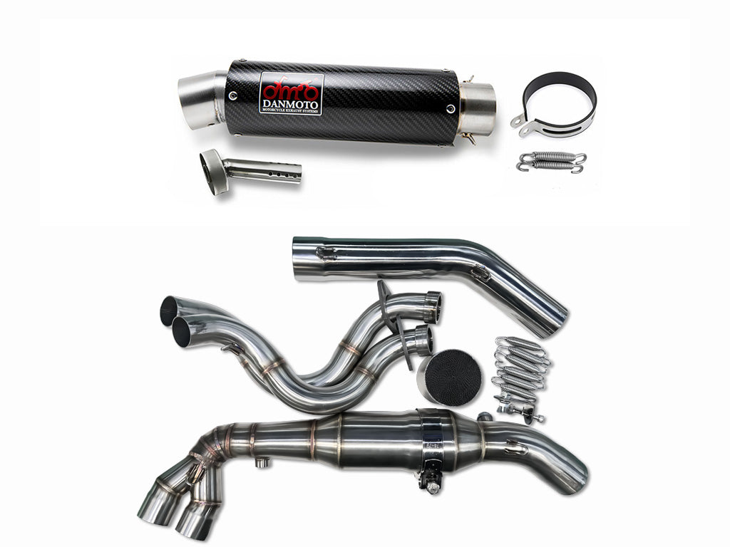 DANMOTO カーボン フルエキゾーストマフラーカワサキ Z650RS 2022-2023
