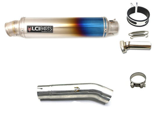 ヤマハ FZ6 FZS600 Fazer6 フェザー 1998-2003 LCIPARTS ラウンドフルチタンスリップオンマフラー