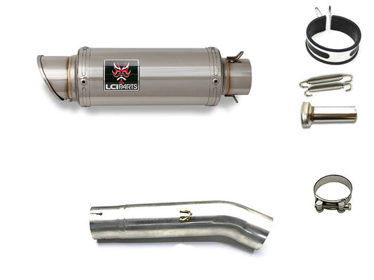 ヤマハ FZ6 FZS600 Fazer6 フェザー 1998-2003 LCIPARTS ショートステンレススリップオンマフラー