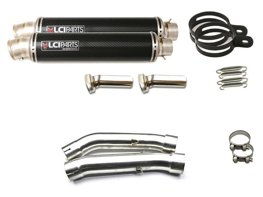 ヤマハ YZF-R1 2007-2008 LCIPARTS ラウンドチタンカーボンスリップオンマフラー