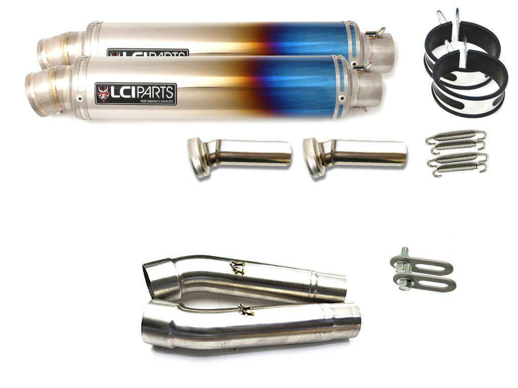 DUCATI SS900 SS1000DS SS800 1998-2006 LCIPARTS ラウンドフルチタンスリップオンマフラー