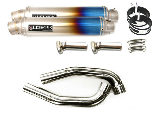 DUCATI ST2 ST3 ST4 LCIPARTS ラウンドフルチタンスリップオンマフラー