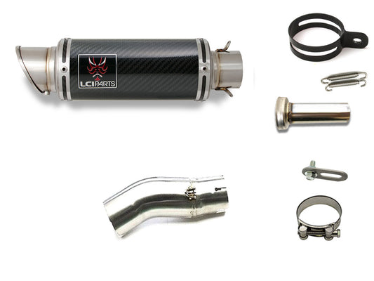 カワサキ NINJA H2SX / H2SX SE 2022-2024 (8BL-ZXT02P) LCIPARTS ショートカーボン スリップオン マフラー