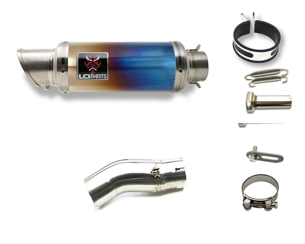 カワサキ NINJA H2SX / H2SX SE 2022-2024 (8BL-ZXT02P) LCIPARTS ショートチタン スリップオン マフラー