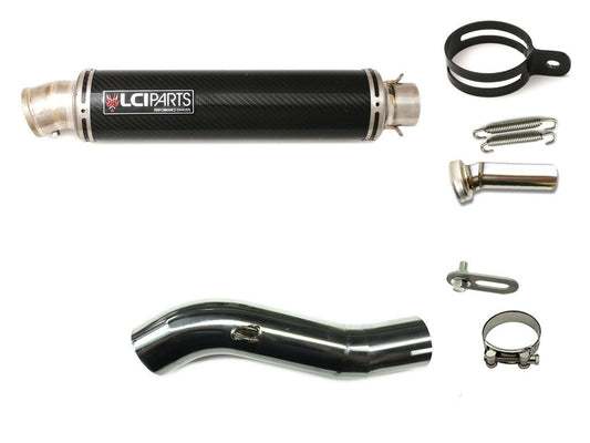 ホンダ CB400F 400X 2013-2015【NC47前期】 LCIPARTS ラウンドチタンカーボンスリップオンマフラー