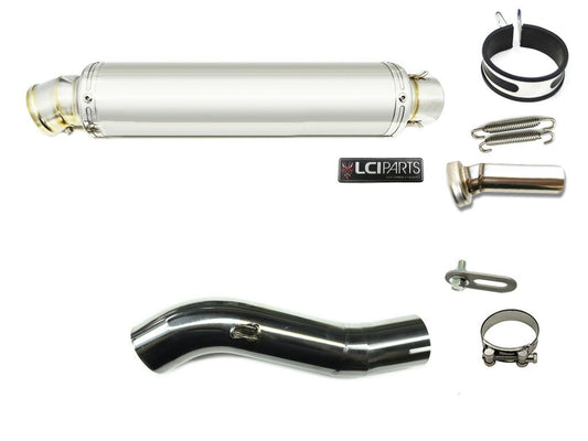 ホンダ CB400F 400X 2013-2015【NC47前期】 LCIPARTS ラウンドステンレススリップオンマフラー