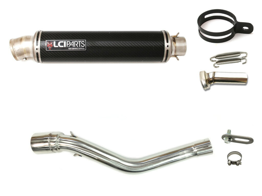 ホンダ CRF250L CRF250 RALLY  2021-2023 MD47  LCIPARTS ラウンドチタンカーボンスリップオンマフラー