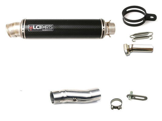 ホンダ インテグラ 2012-2016 LCIPARTS ラウンドチタンカーボンスリップオンマフラー