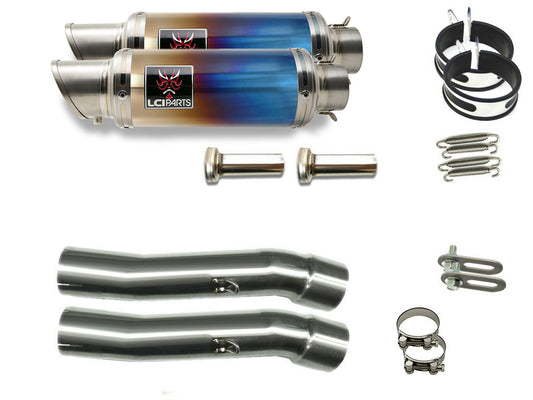 ホンダ VT250F/FE 1982-1985 LCIショートチタンスリップオンマフラー