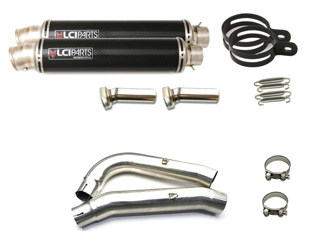 ホンダ VTR1000SP1 RVT1000R RC51 SP1  LCIPARTS ラウンドチタンカーボンスリップオンマフラー