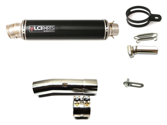 ホンダ VTR250 1998-2014 LCIPARTS ラウンドチタンカーボンスリップオンマフラー
