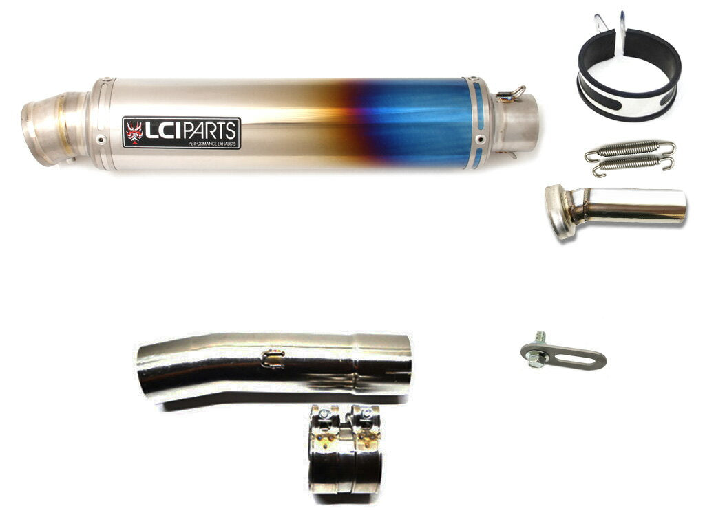 ホンダ VTR250 1998-2014 LCIPARTS ラウンドフルチタンスリップオンマフラー