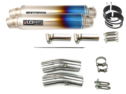 ホンダ X4 1997- (SC38) LCIPARTS ラウンドフルチタンスリップオンマフラー