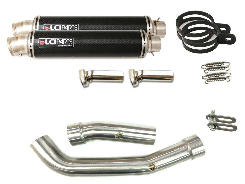 カワサキ Z1000 2007-2009 LCIPARTS ラウンドチタンカーボンスリップオンマフラー