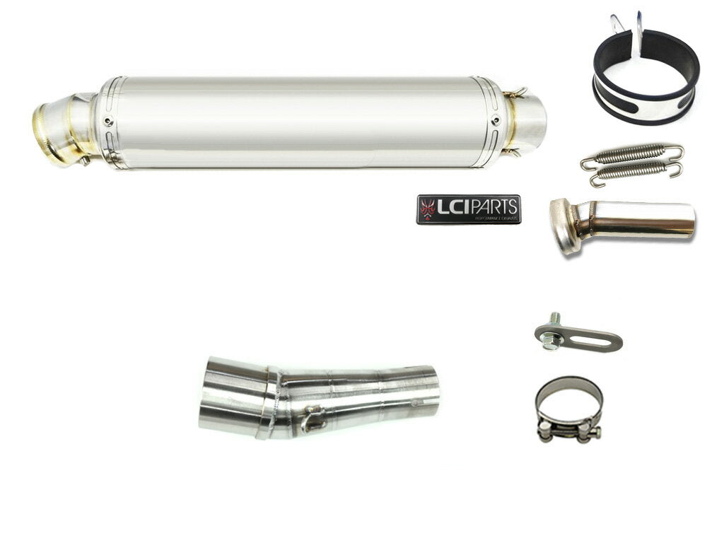 カワサキ NINJA250 ニンジャ250 Z250 2013-2017 LCIPARTS ラウンドステンレススリップオンマフラー