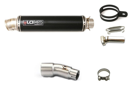 カワサキ NINJA250R ニンジャ250R 2008-2012 LCIPARTS ラウンドチタンカーボンスリップオンマフラー